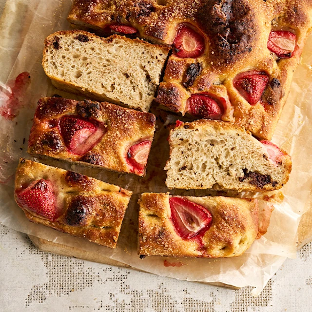 Strawberry & Chocolate Focaccia