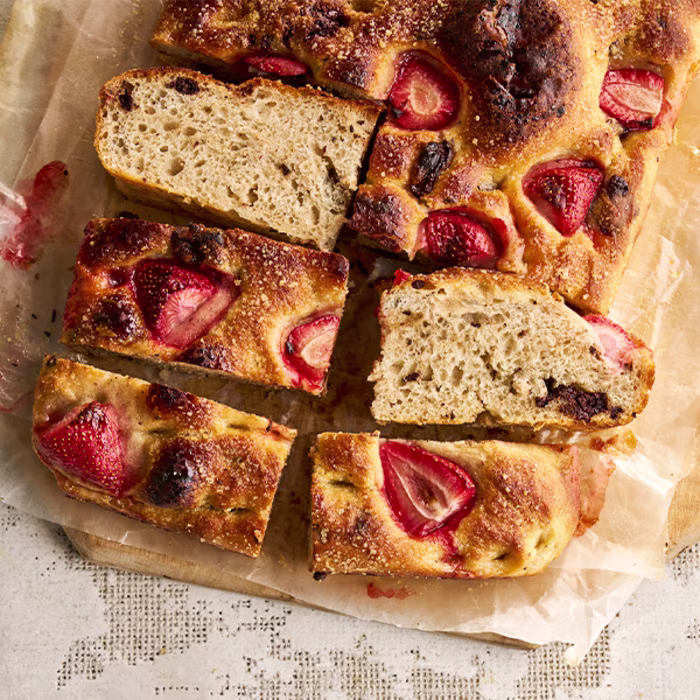 Strawberry & Chocolate Focaccia