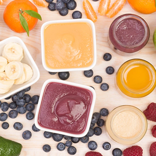 Apple and Blueberry Puree