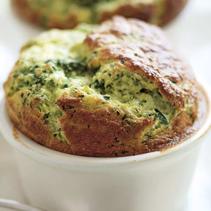 Spinach and Cheshire Cheese Souffle
