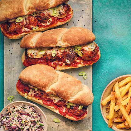 Korean-Inspired Meatball Subs