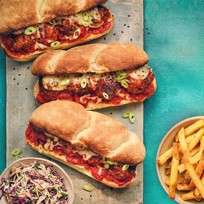Korean-Inspired Meatball Subs