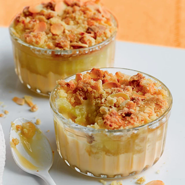 Custard Apple Crumble Pots