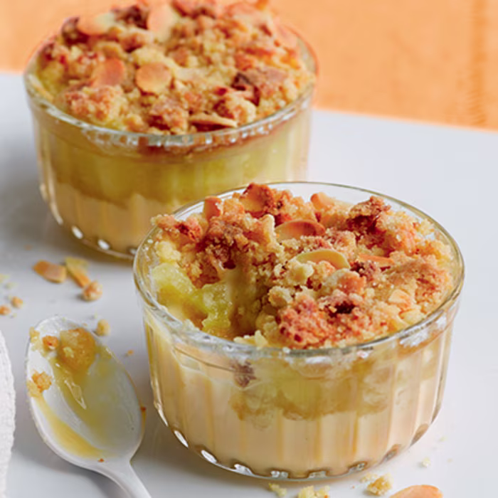 Custard Apple Crumble Pots