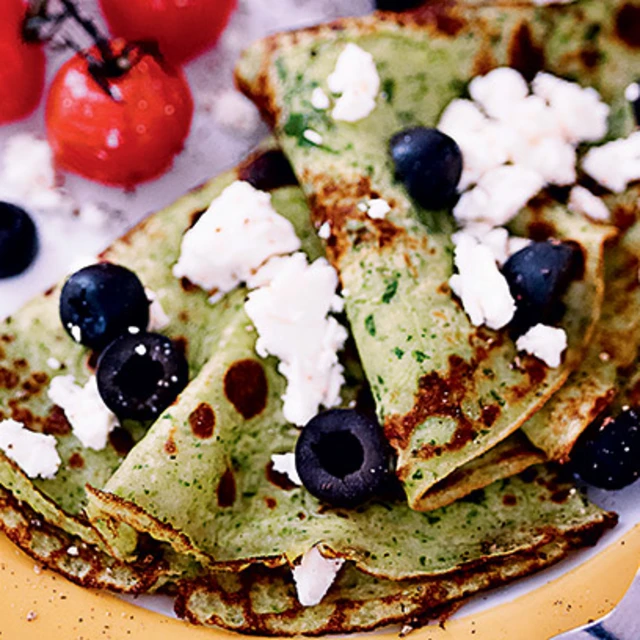 Savoury Spinach Pancakes