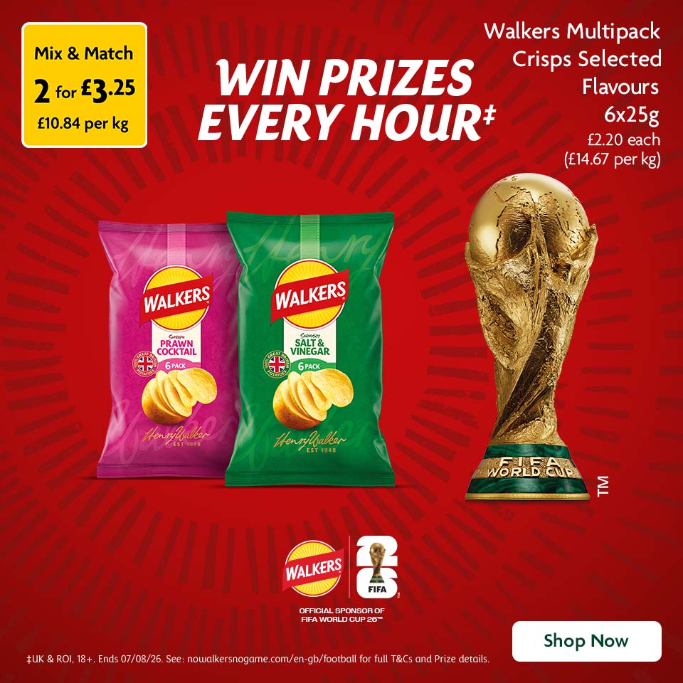 Walkers Win Prizes Promo Banner