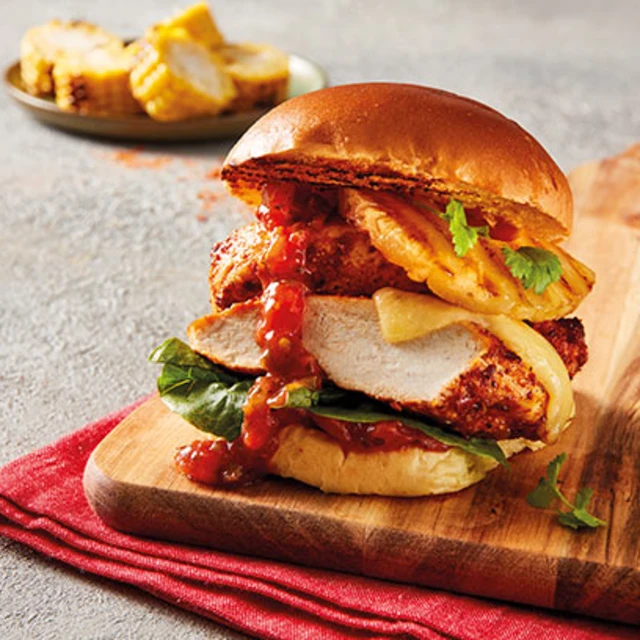 Peri Pineapple Chicken Burger
