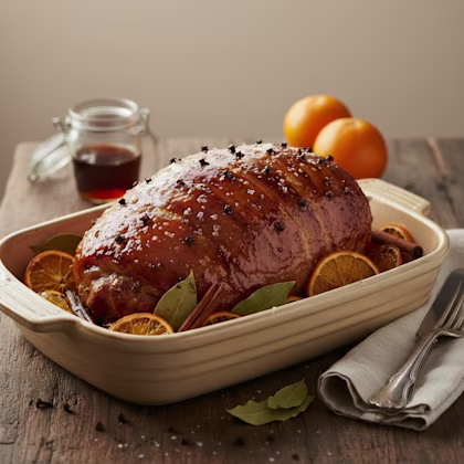 Salted Maple and Rum Glazed Gammon