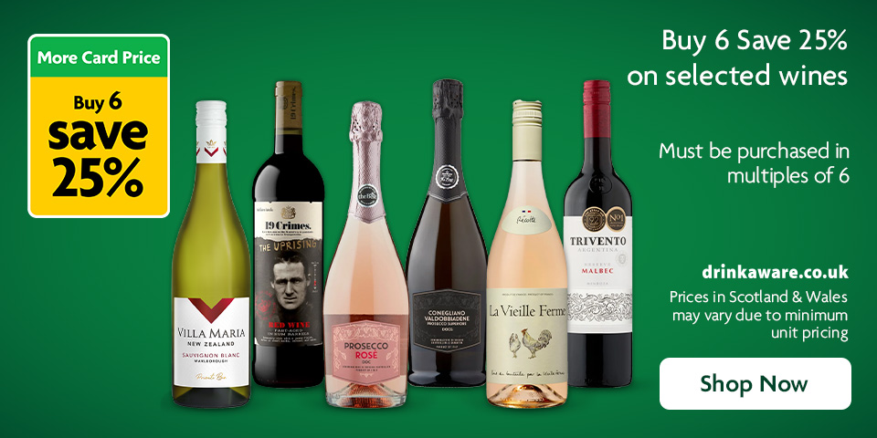 Buy 6 Save 25% on Selected Wines