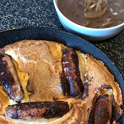 Toad in the Hole with Onion Gravy