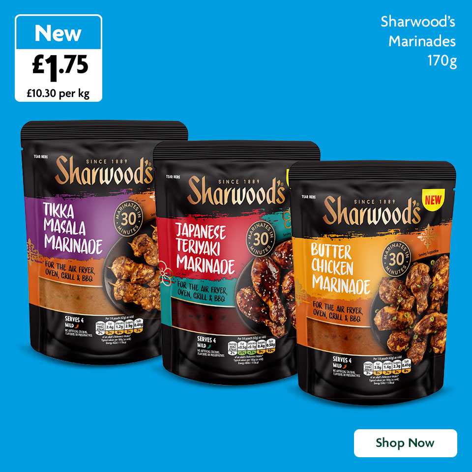 Sharwoods promotional banner