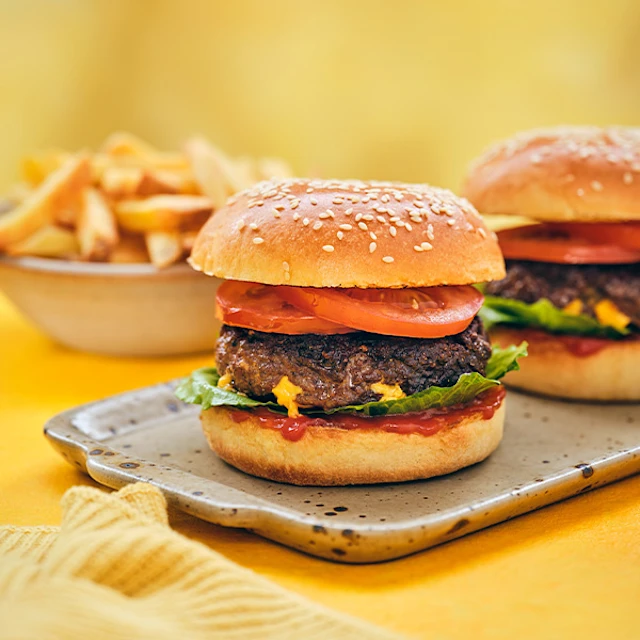 Burgers Stuffed with Cheese & Pickle