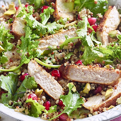Moroccan Pomegranate Pork Medallions with Quinoa