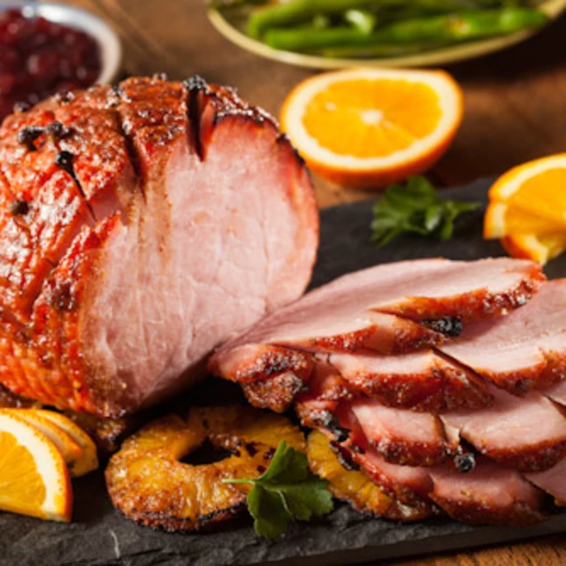 Ginger Bread & Blood Orange Glazed Gammon
