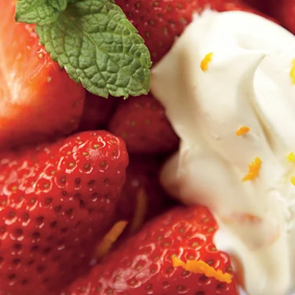 Strawberries and Citrus Cream