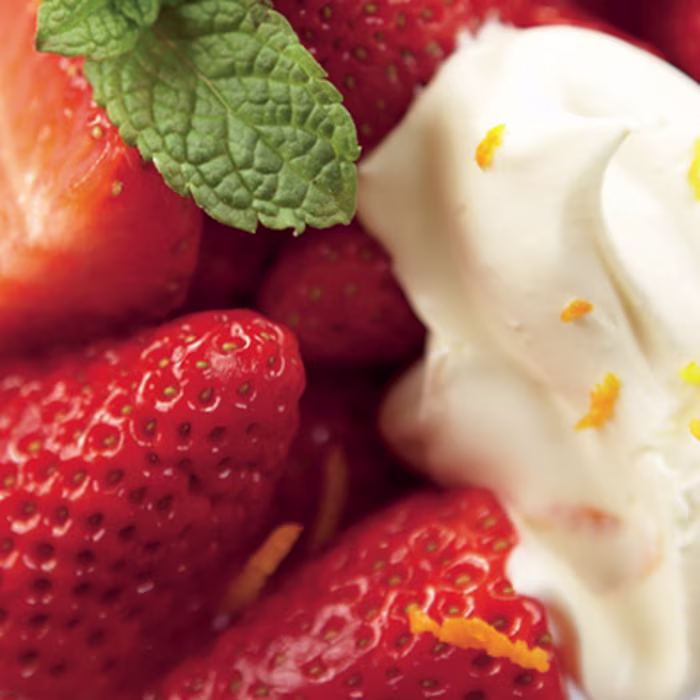 Strawberries and Citrus Cream