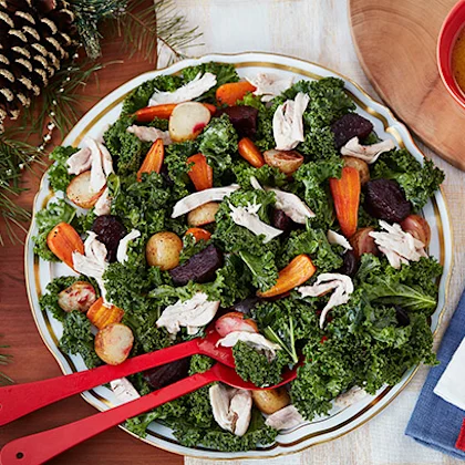 Warm Winter Chicken Salad with French Dressing
