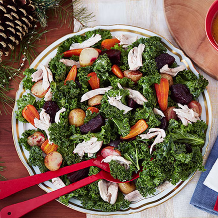 Warm Winter Chicken Salad with French Dressing