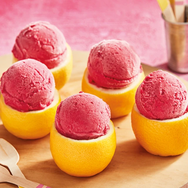 Lemon Sorbet Cups