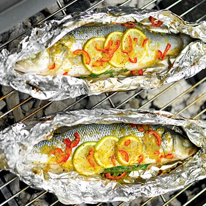 Seabass with Chilli, Ginger and Lime