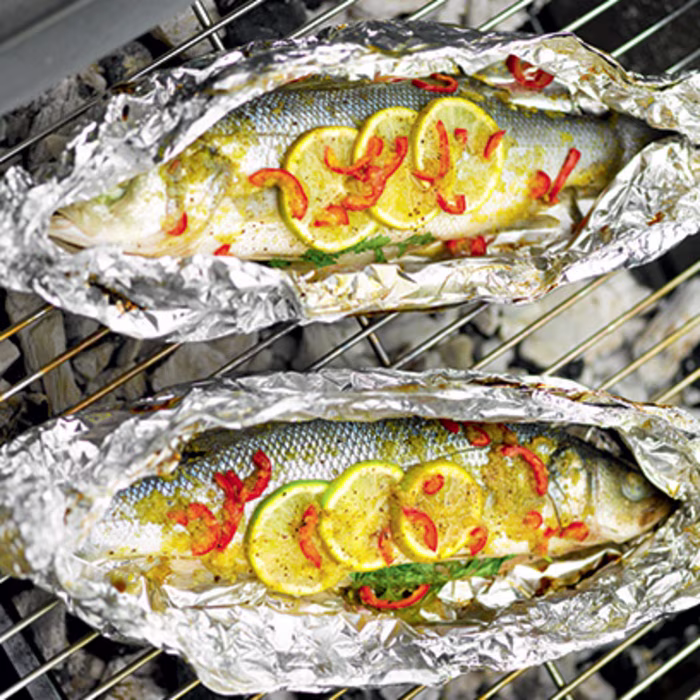 Seabass with Chilli, Ginger and Lime