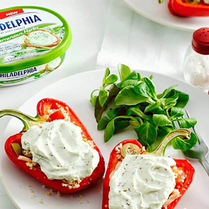 Philadelphia Mediterranean Stuffed Peppers