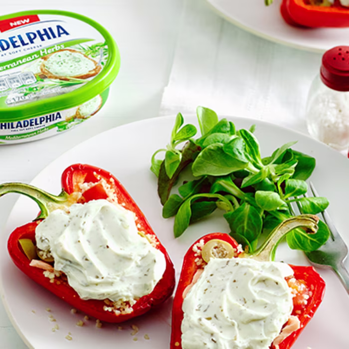 Philadelphia Mediterranean Stuffed Peppers