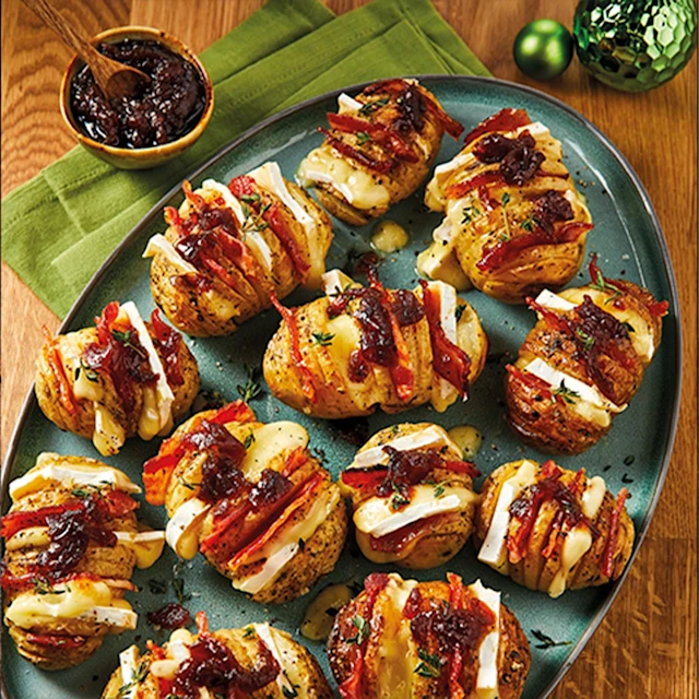Festive Hasselback Potatoes