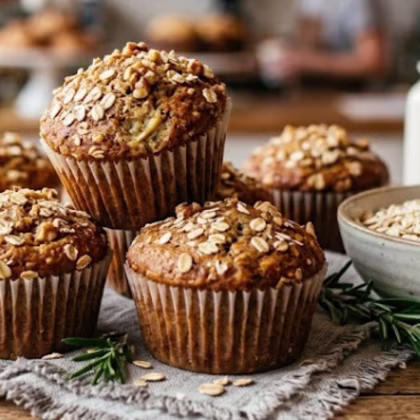 Banana and Oat Muffins
