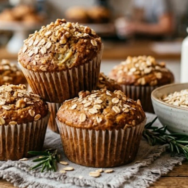 Banana and Oat Muffins