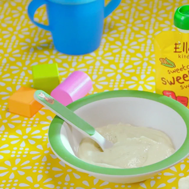 Cheesy Cauliflower + Sweetcorn Puree