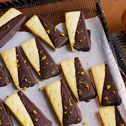 Chocolate Orange Shortbread Fingers