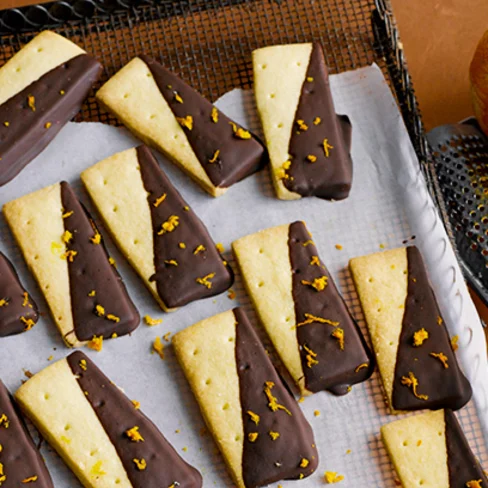 Chocolate Orange Shortbread Fingers