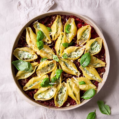 Lamb & Mushroom Blend Stuffed Pasta Bolognese