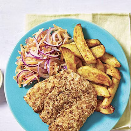 Southern Fried Fish Fillets with Chunky Chips