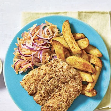 Southern Fried Fish Fillets with Chunky Chips