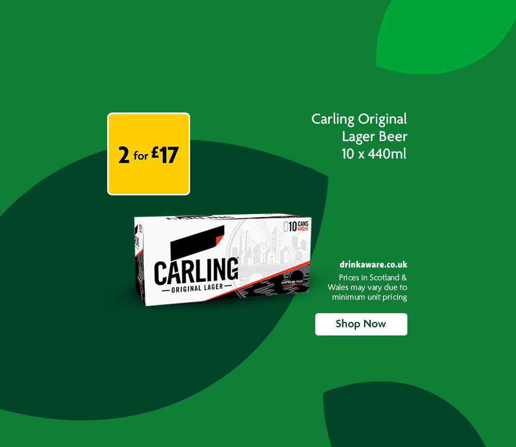 Carling promotional banner