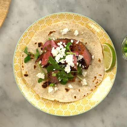 Chipotle Beef Rump Tacos with Ale Salsa
