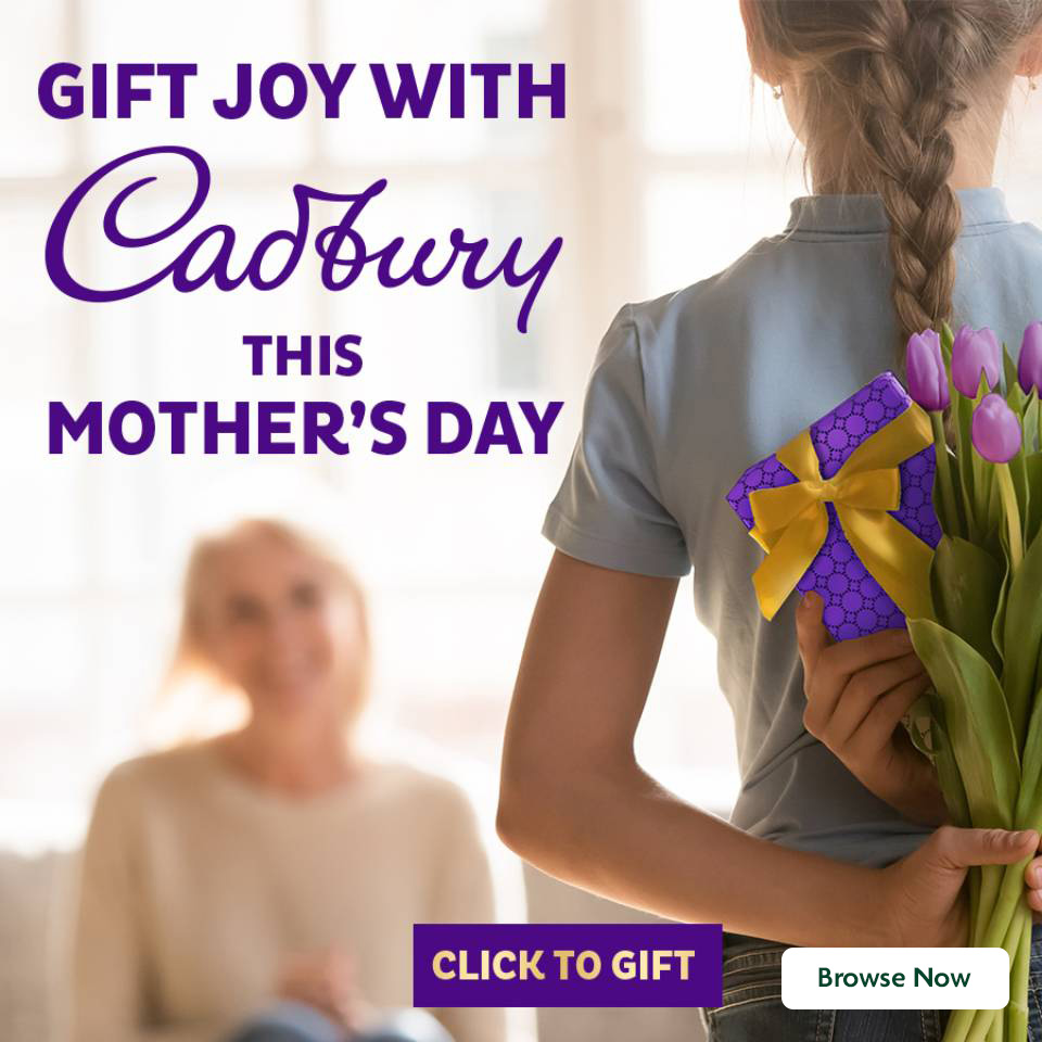 Cadbury promotional banner