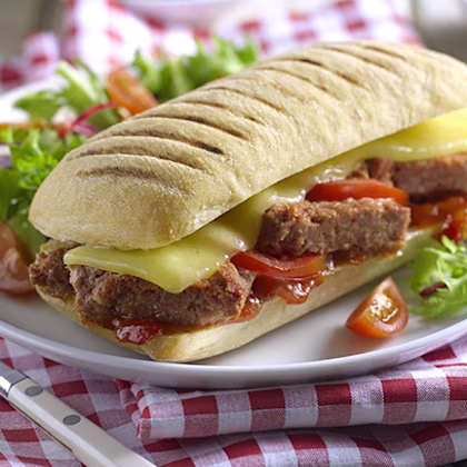 Corned Beef, Tomato and Cheese Panini