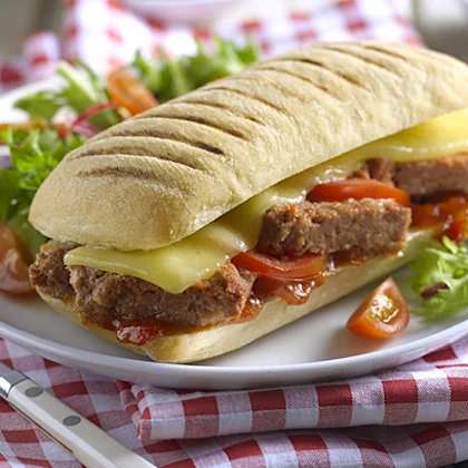 Corned Beef, Tomato and Cheese Panini