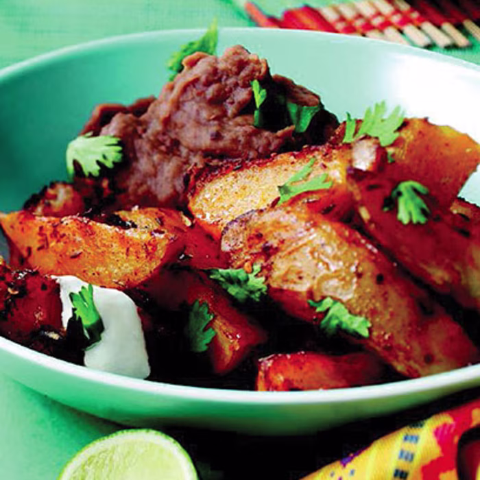 Spicy Mexican Potato Wedges