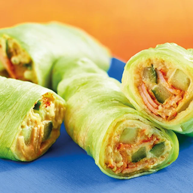 Turkey and Cucumber Lettuce Wrap