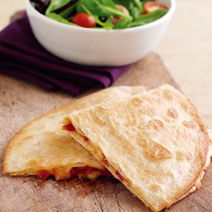 Cheese and Ratatouille Quesadillas