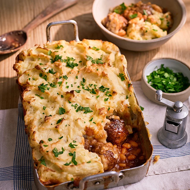 Meatball Cowboy Pie