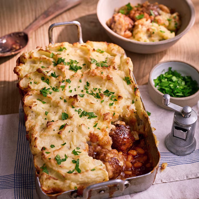 Meatball Cowboy Pie