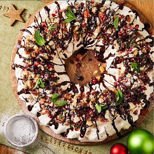 Affogato Pavlova Wreath