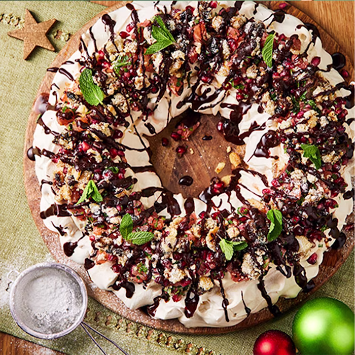Affogato Pavlova Wreath