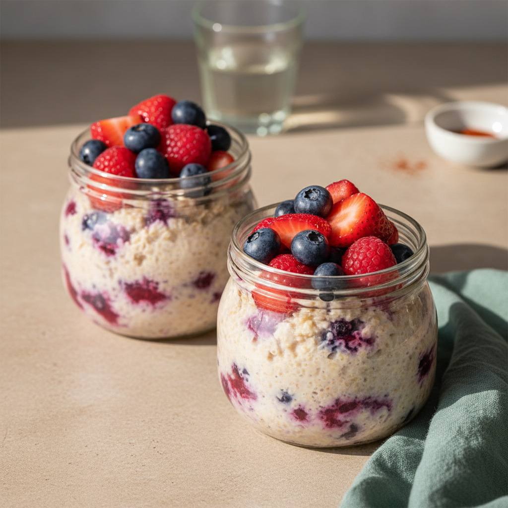 Super Fruity Overnight Oats 