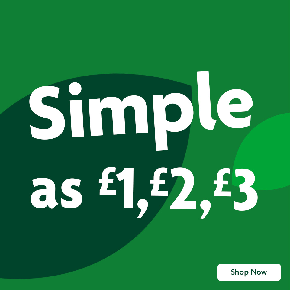 Simple as £1, £2, £3
